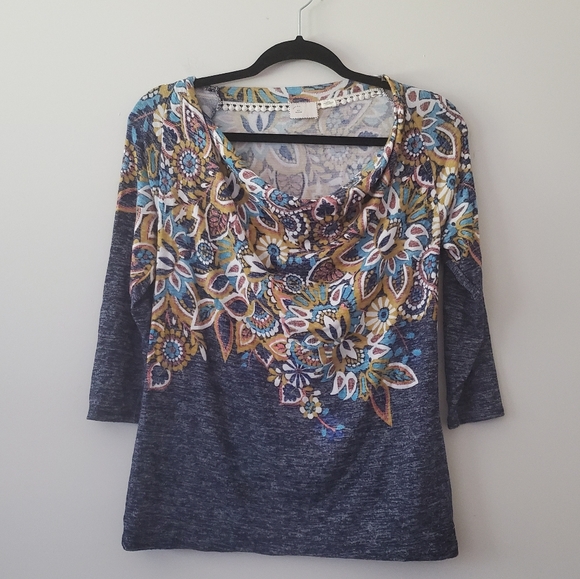 Anthropologie 9h5-Stcl Paisley Top - Size Medium - Picture 2 of 6